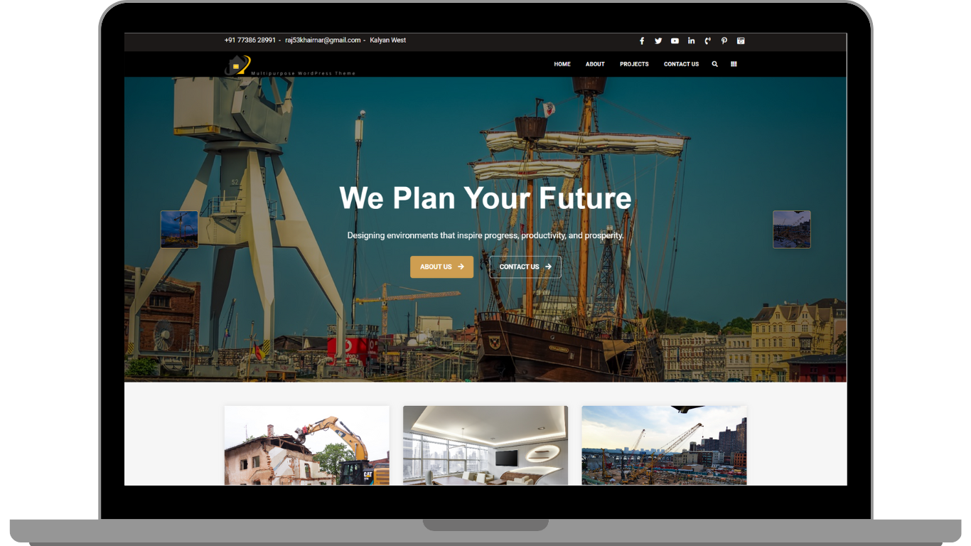 raj Construction website SpWeb@Devs